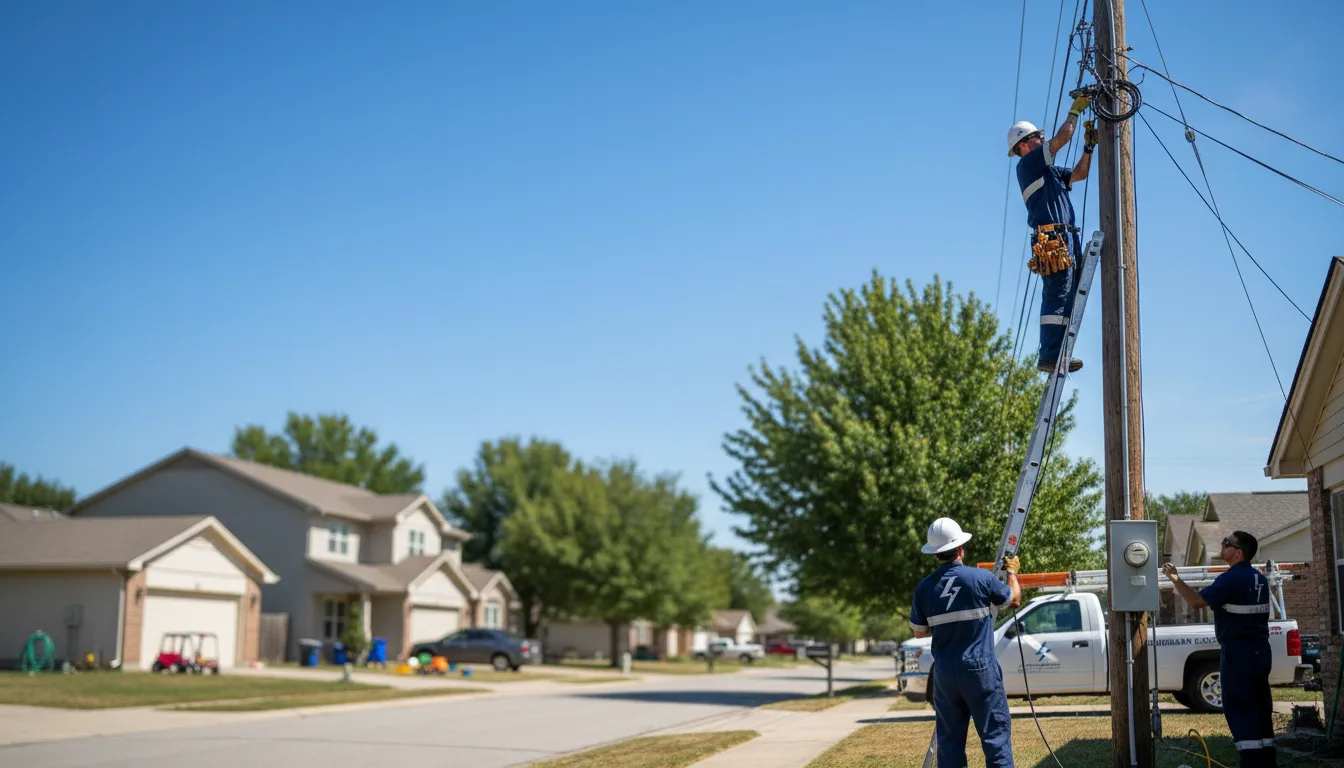 Residential electrician providing installation services in Holstein, NE
